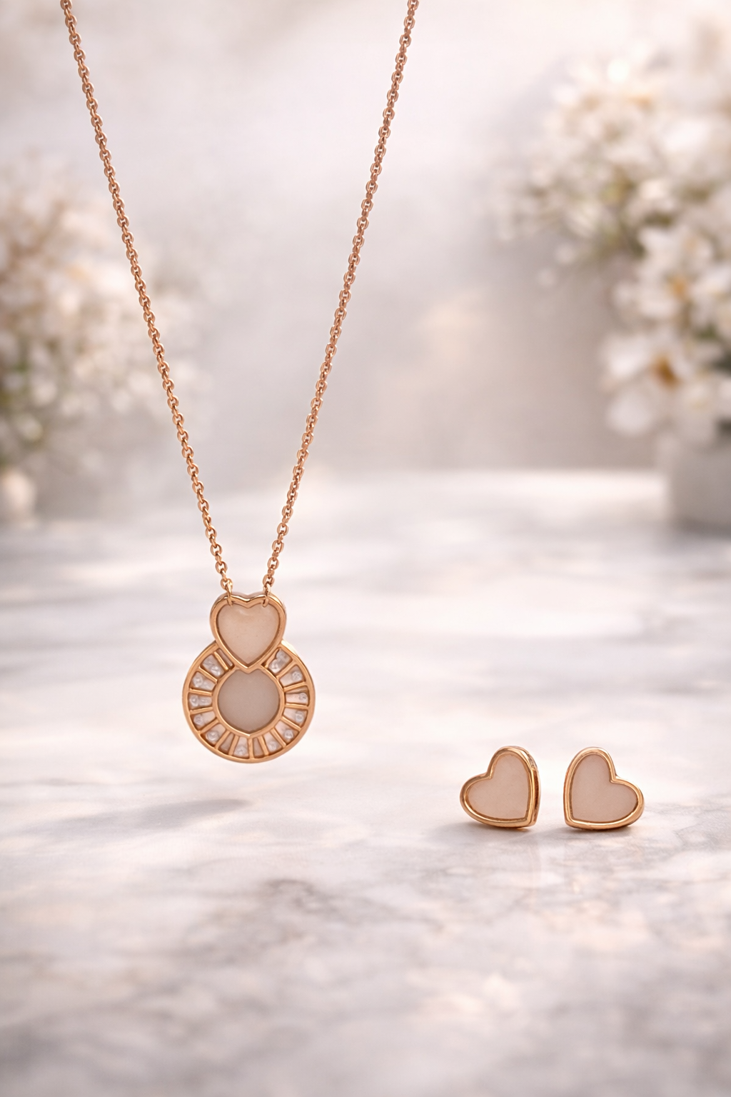 Juego de collar y aretes