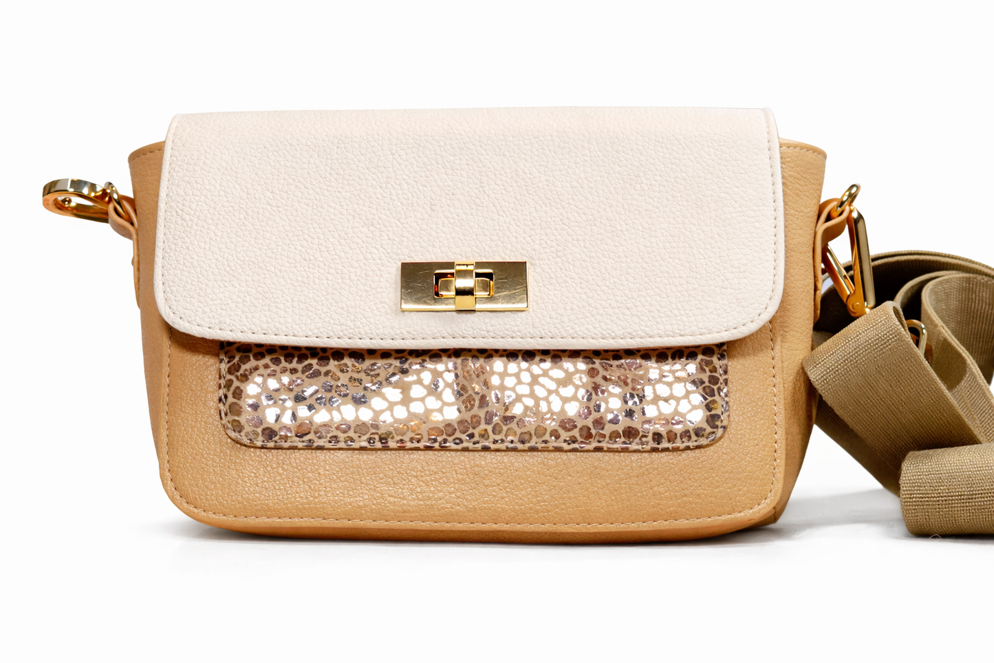 Bolso tonos beige