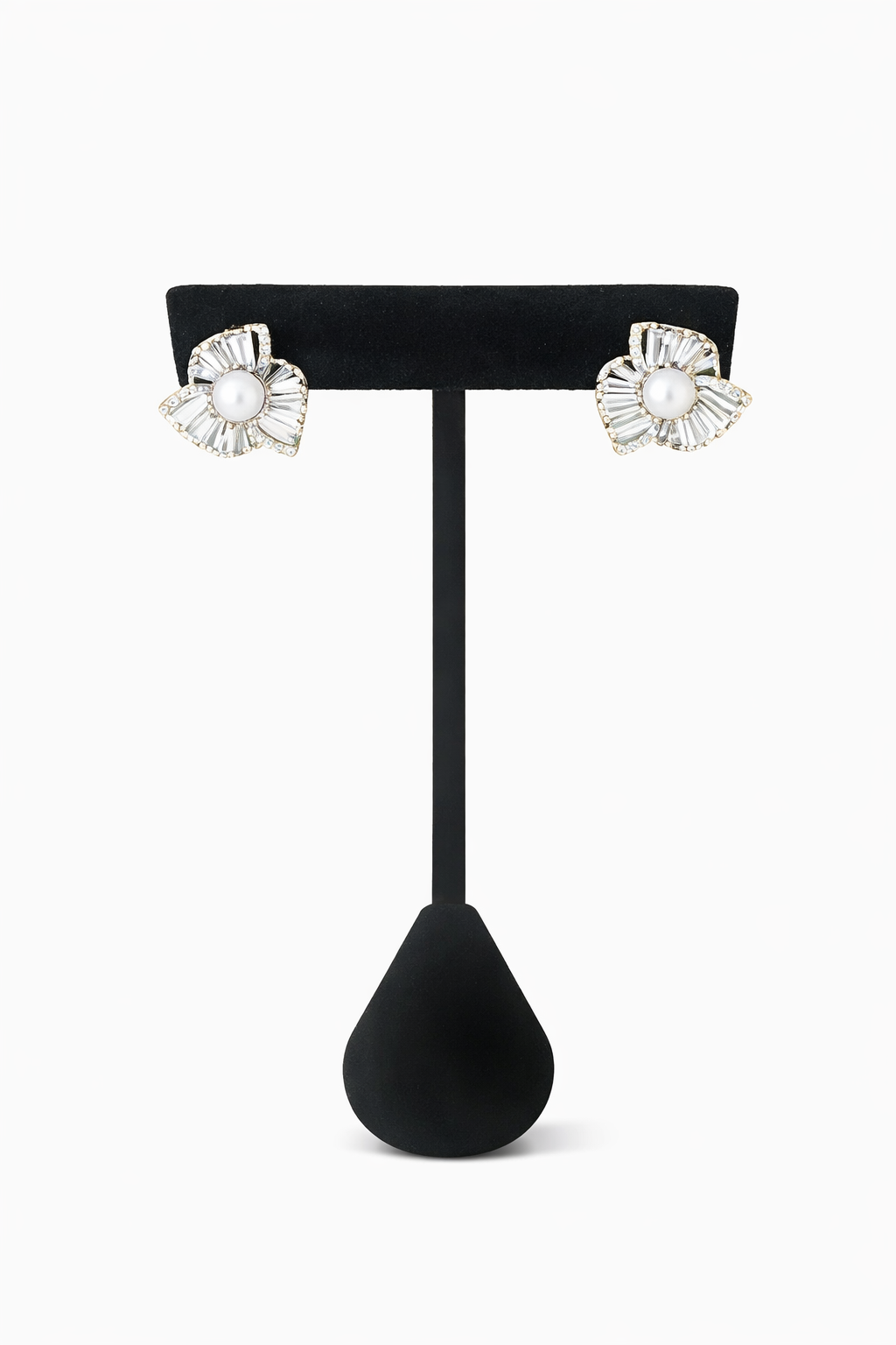 Aretes baño de rodio