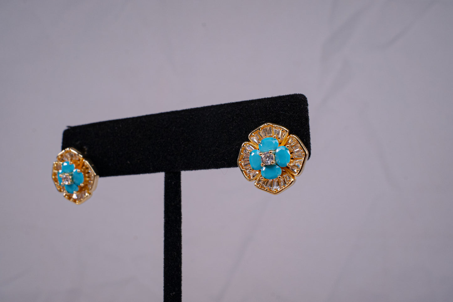 Aretes baño de rodio