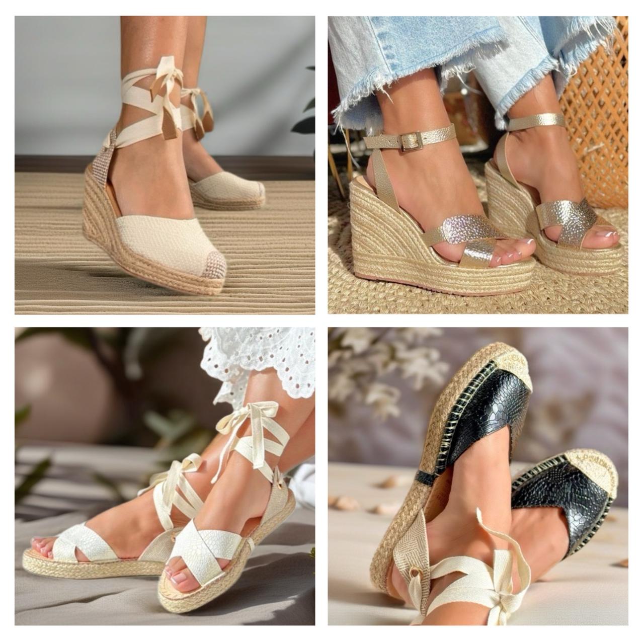 Sandalias de Yute Natural