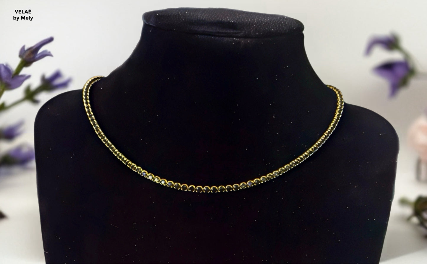 Collar baño de rodio