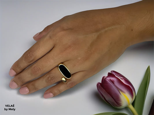 Anillo baño de rodio