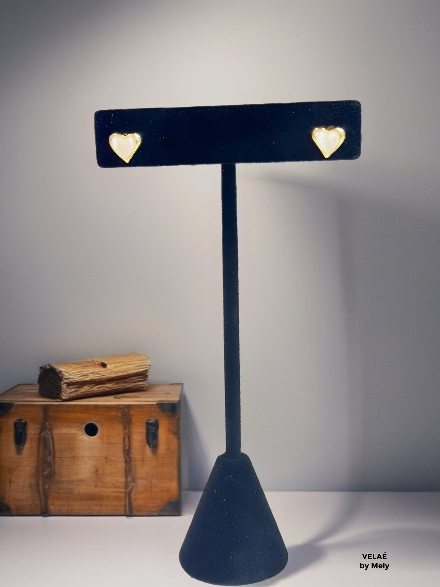 Aretes baño de rodio