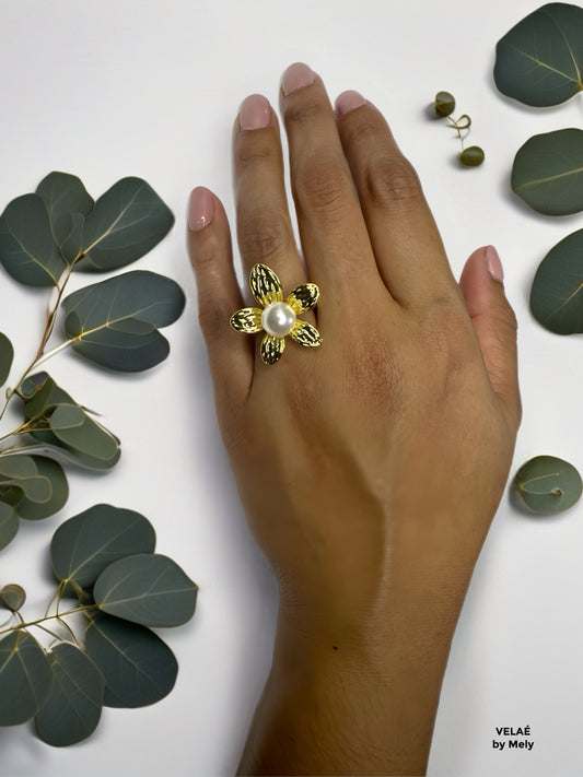 Anillo baño de rodio