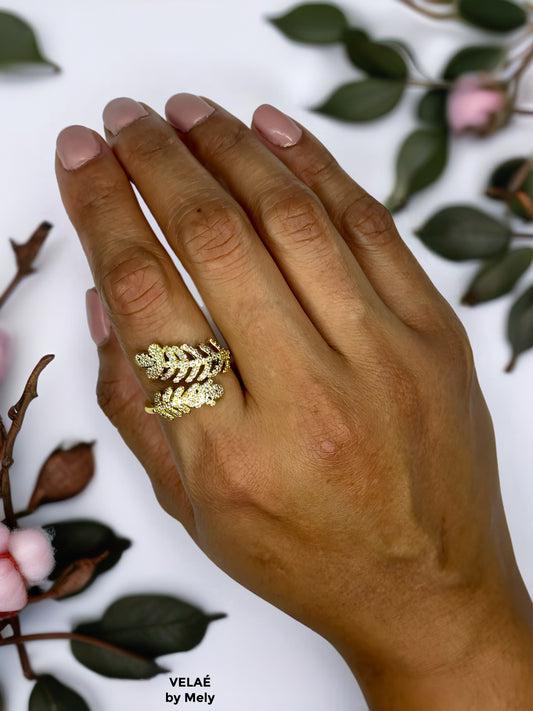 Anillo baño de rodio