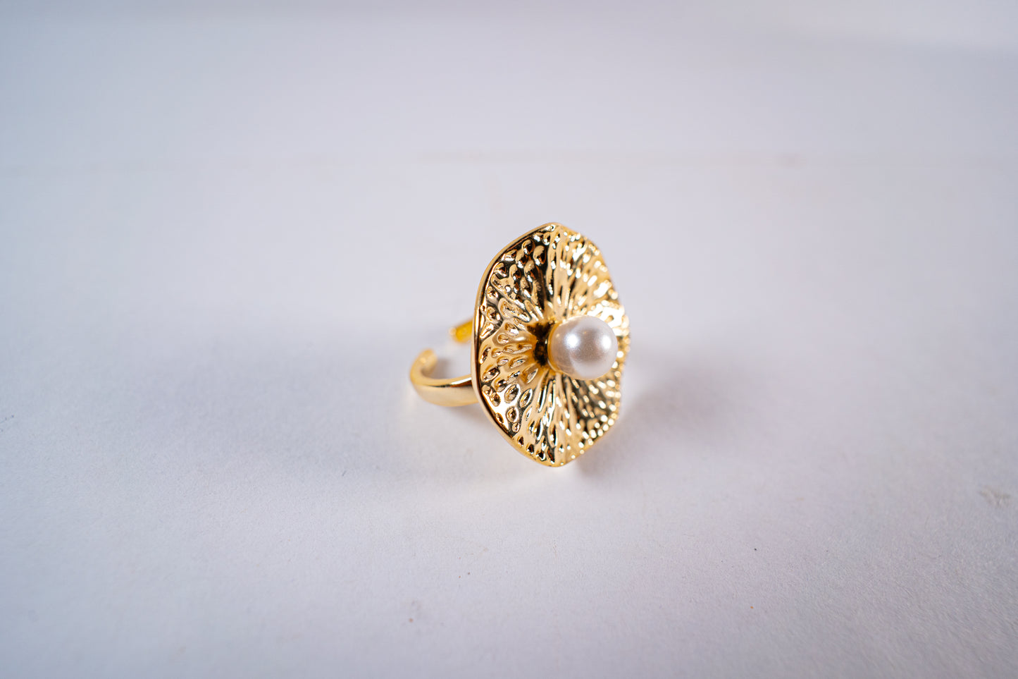 Anillo baño de rodio