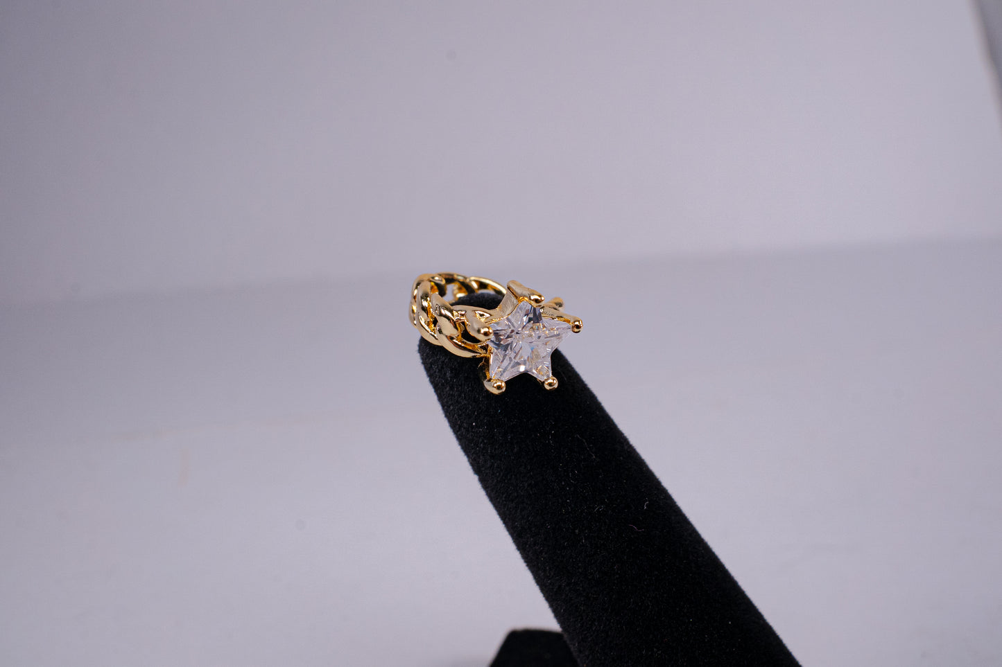Ear cuff baño de rodio