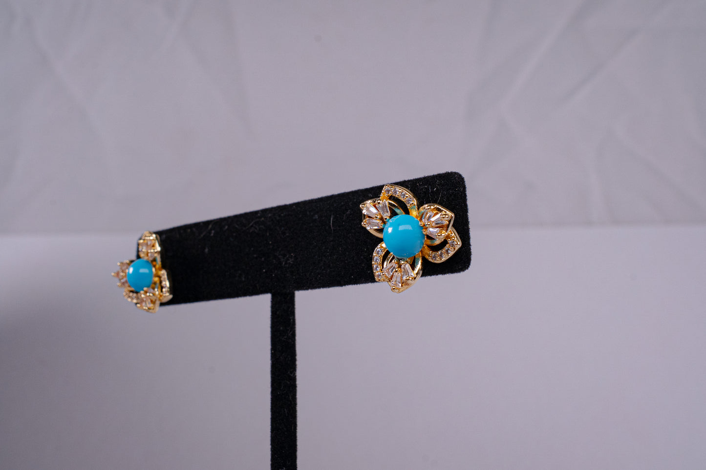 Aretes baño de rodio