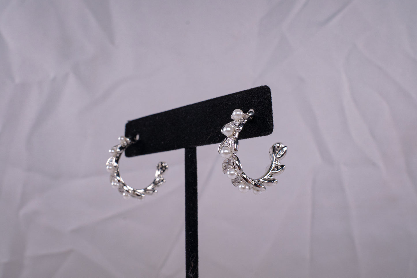 Aretes baño de rodio