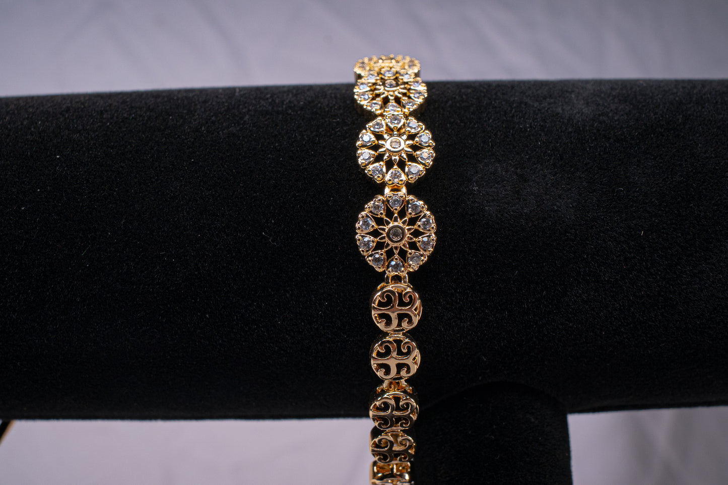 pulsera con baño de rodio