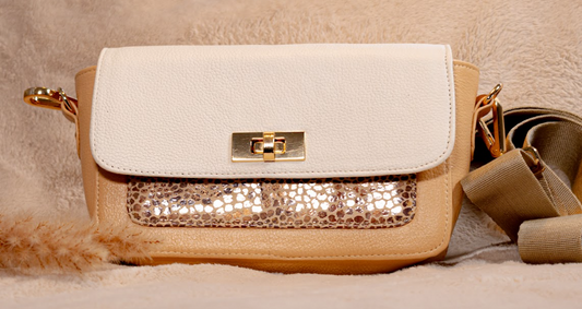 Bolso tonos beige