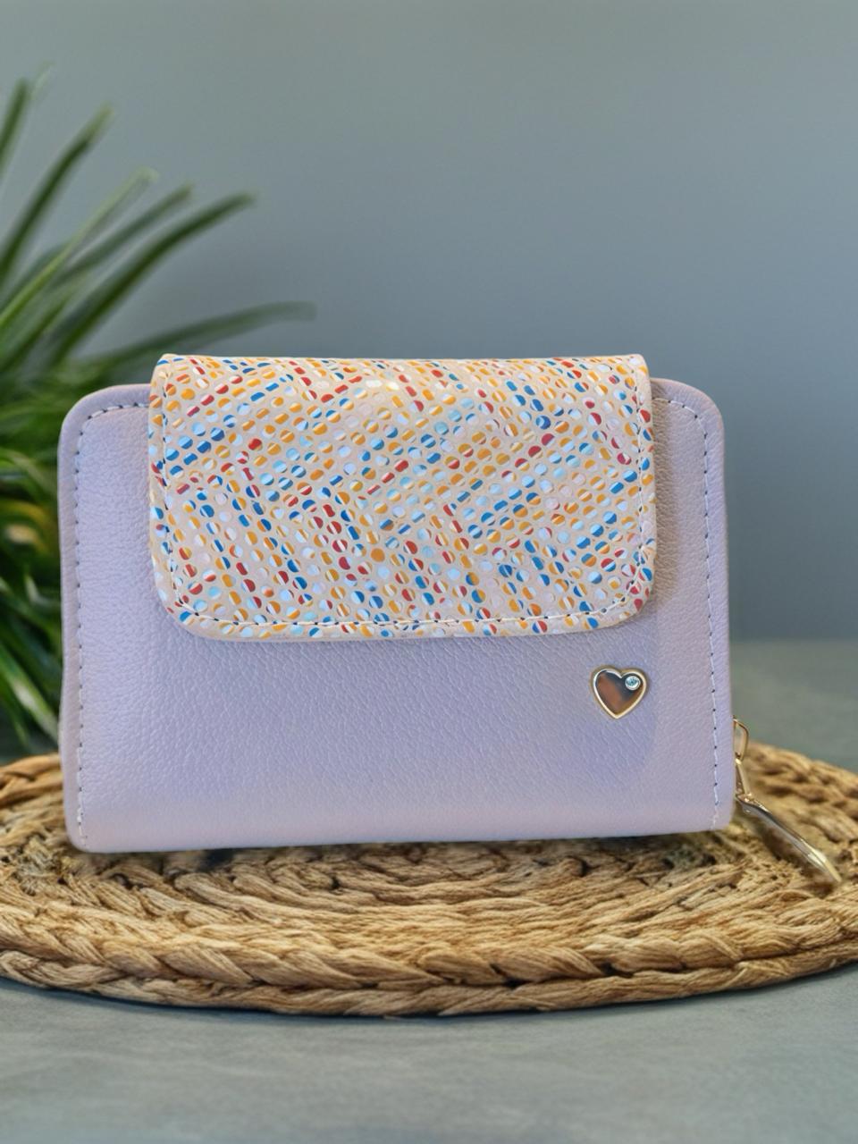 Billetera rosa arcoiris